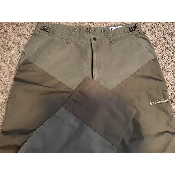 Columbia PHG 40x32 Green Hunting Gear Pants Reinforced Double Legs - Picture 3 of 10